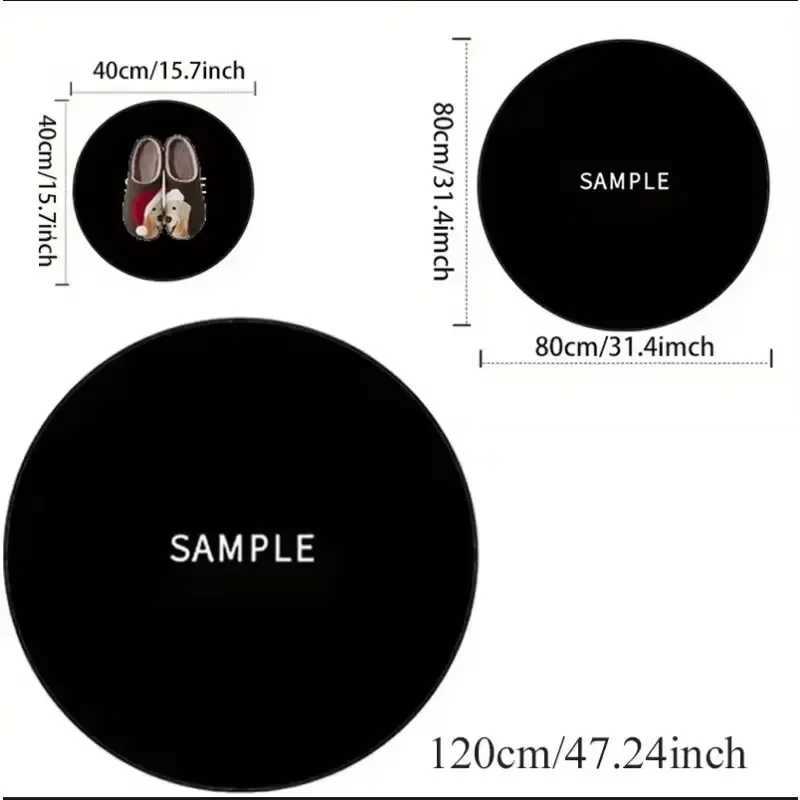 Princess Floral Pattern Round Carpet for Living Room Bedroom Mat Easy To Clean Festive Atmosphere Decorated Home Decorative Rug C250913