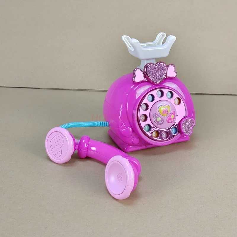 old childrens phone Toys Princess Phone Emulation landline Early Education Puzzle Girl Baby Phone 23 Years Old Y250913