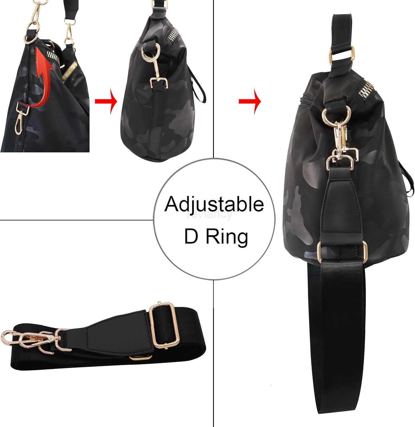 Women Nylon Handbag Antitheft Casual Lightweight Travel Shopping Shoulder Bag Crossbody BagW250913