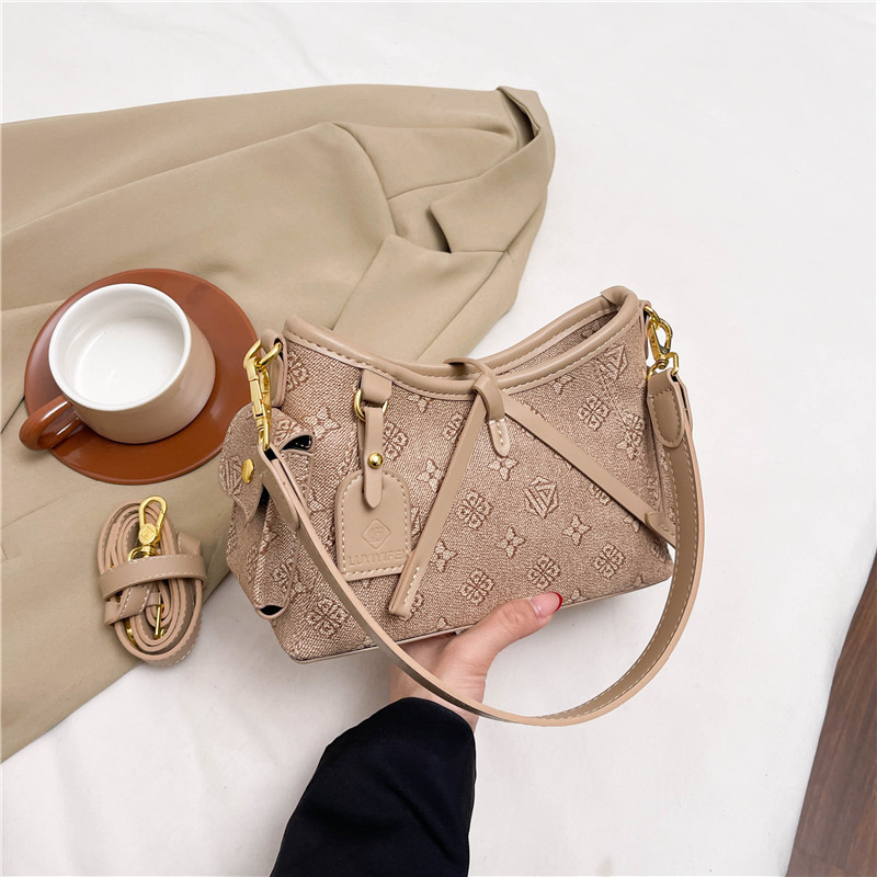 Free Shipping 2025 New Premium Tote Bag for Women Versatile Top Handle Casual Chic Retro Print Shoulder Crossbody Bag