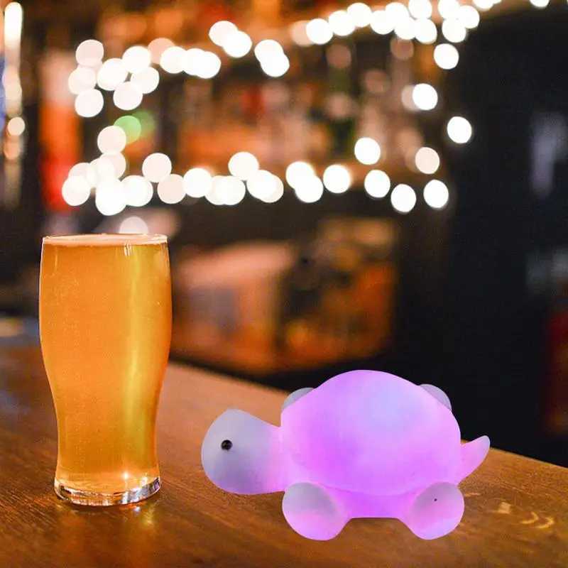 LED Turtle Night Light Colorful Turtle Night Light 7 Colors Night Light Childrens Bedroom Living Room Decoration Gift LED Light C251122