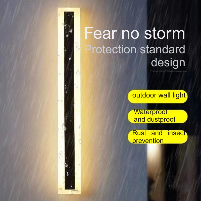 Rustic Aesthetic Long Strips LED Light Panels Durable Weather Resistant Indoor/Outdoor Use-HN