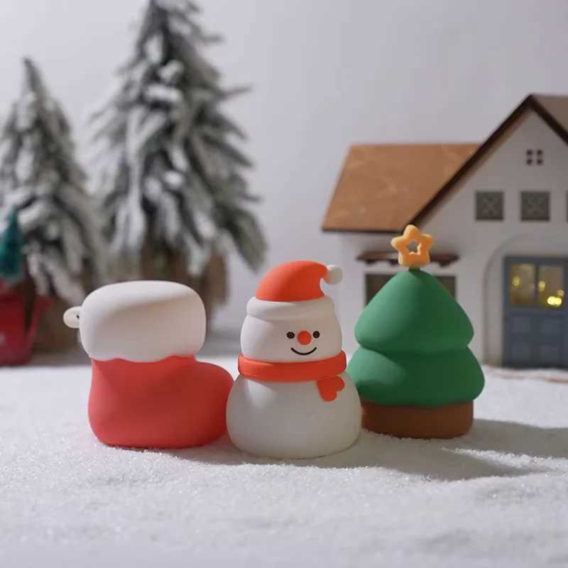 Silicone Christmas Snowman Night Lights Adjustable Light Childrens Night Lights Christmas Gift Rechargeable Bedroom Decorations C250913