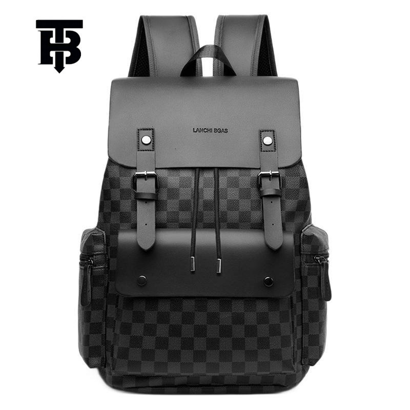 Free Shipping Designer Bag Men's Plaid Luxury Bag Commuter Casual Backpack Large Capacity Business Travel Work Laptop Bag