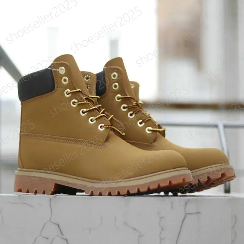 TOP tims boot Designer Boots Shoes Men Waterproof Ankle Classic Martin Casual Shoe Cowboy Red Blue Black Pink Hiking Motorcycle Boots Martin Casual Shoes 469