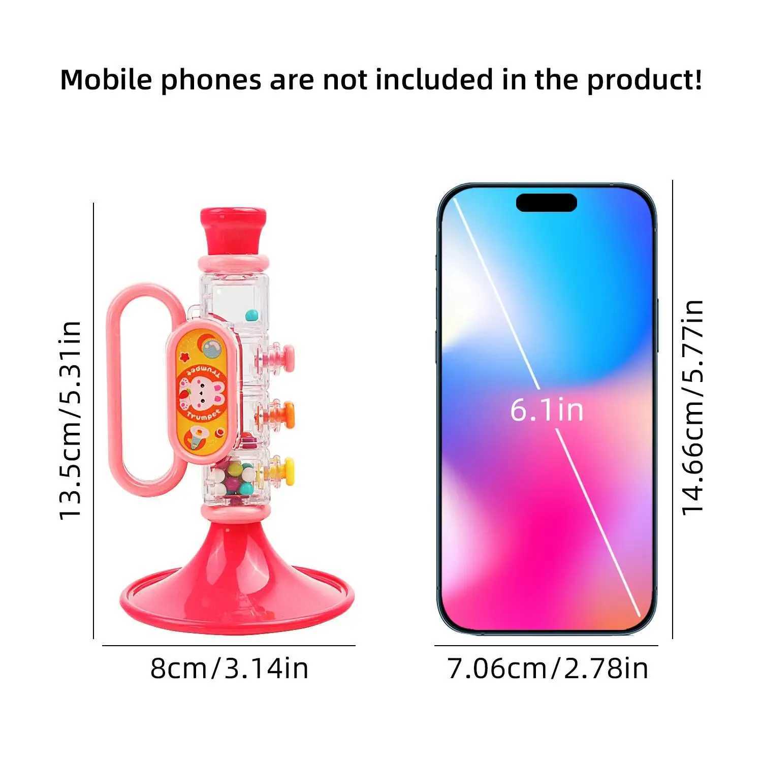 Childrens cartoon trumpet toy blowing music baby can play mini harmonica baby horn whistling instrument C250913