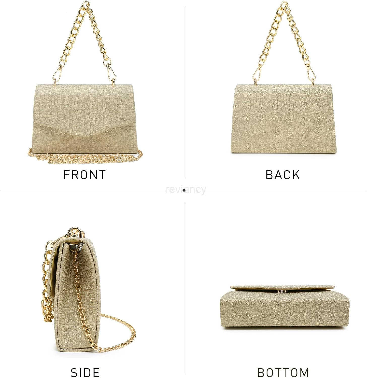 Women Sparkling Glitter Evening Handbag Top Handle Clutch Purse for Wedding Party Prom Cocktail BridalW250913