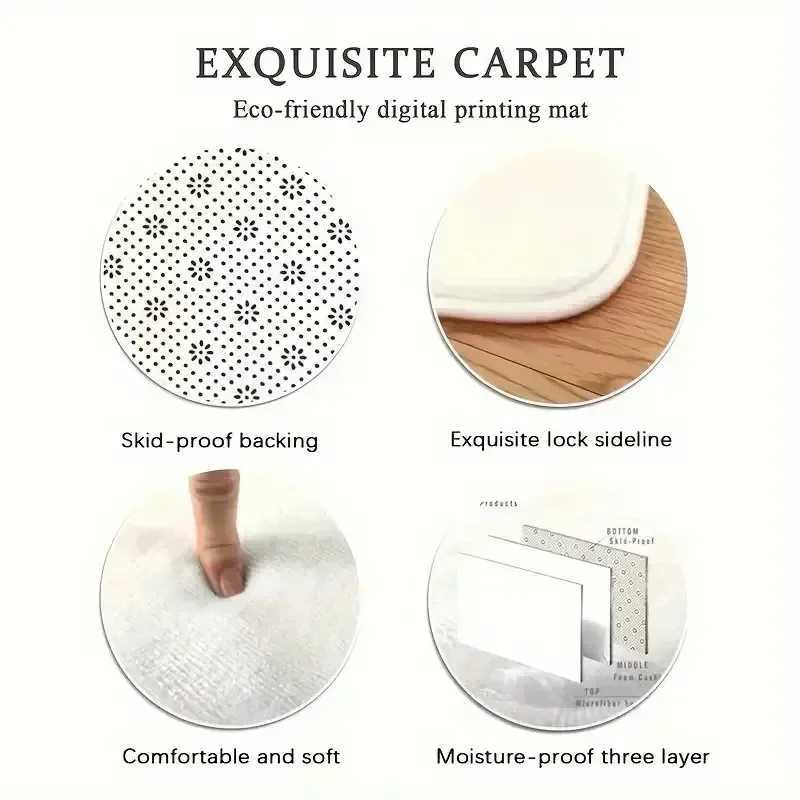 Black Gold Marble Area Rug Modern Abstract Geometric Rug NonSlip Soft Floor Carpet Decor for Home Living Room Bedroom Office C250913