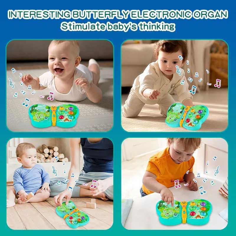 KENLUMO Interactive Musical Butterfly Toy for ToddlersAnimal SoundsGameFlash LightEarly Educational1 Year Old BoyGirl 12M C250913