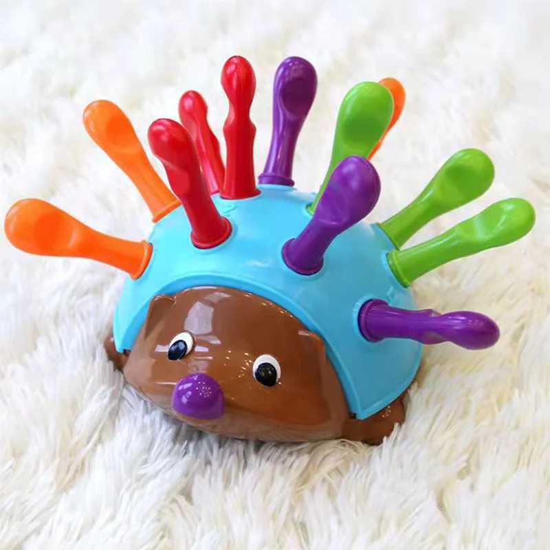 Hedgehog Montessori Toy Baby Concentration Training Early Education Toys Fine Motor and Sensory Toy Spelling Little Hedgehog C250913