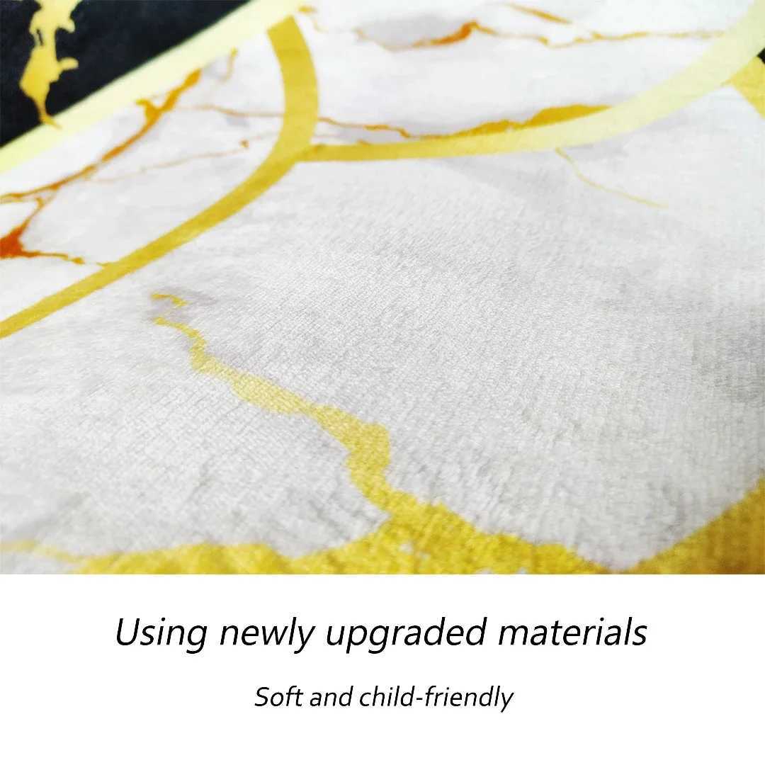 Specialshaped Luxury Gold Carpet Living Room Decoration Home Kids Bedroom Carpets Nonslip Washable Floor Mats Large Area Rug C250913