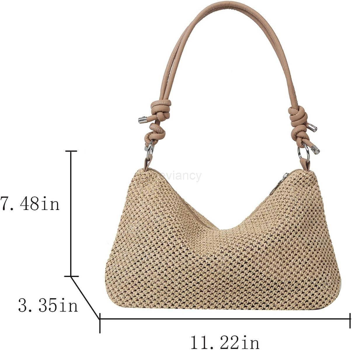 Casual Beach Tote Bag Straw Beach Bag Fashion Shoulder Bag Crossbody Bag For Beach Picnic VacationW250913