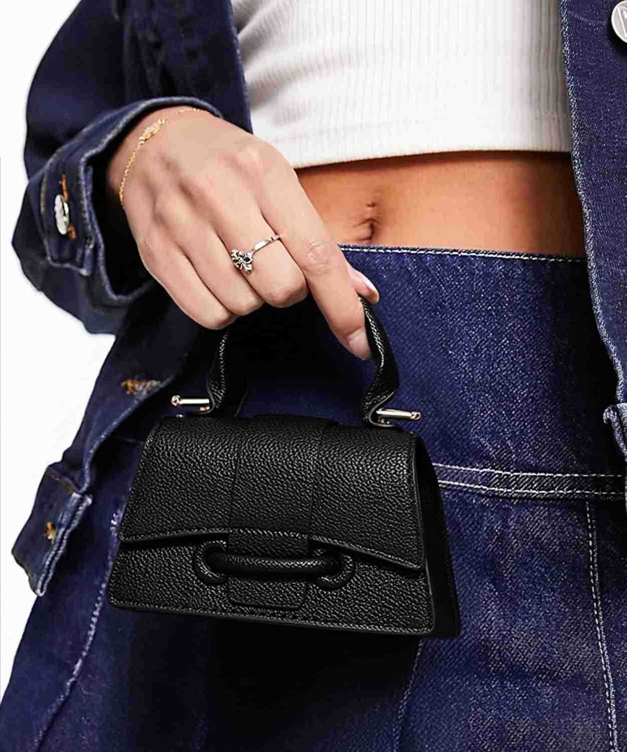 Mini Crossbody Handbag Womens Purse Clutch Cute Mini Trendy Bag Top Handle PU Leather Shoulder BagW250913