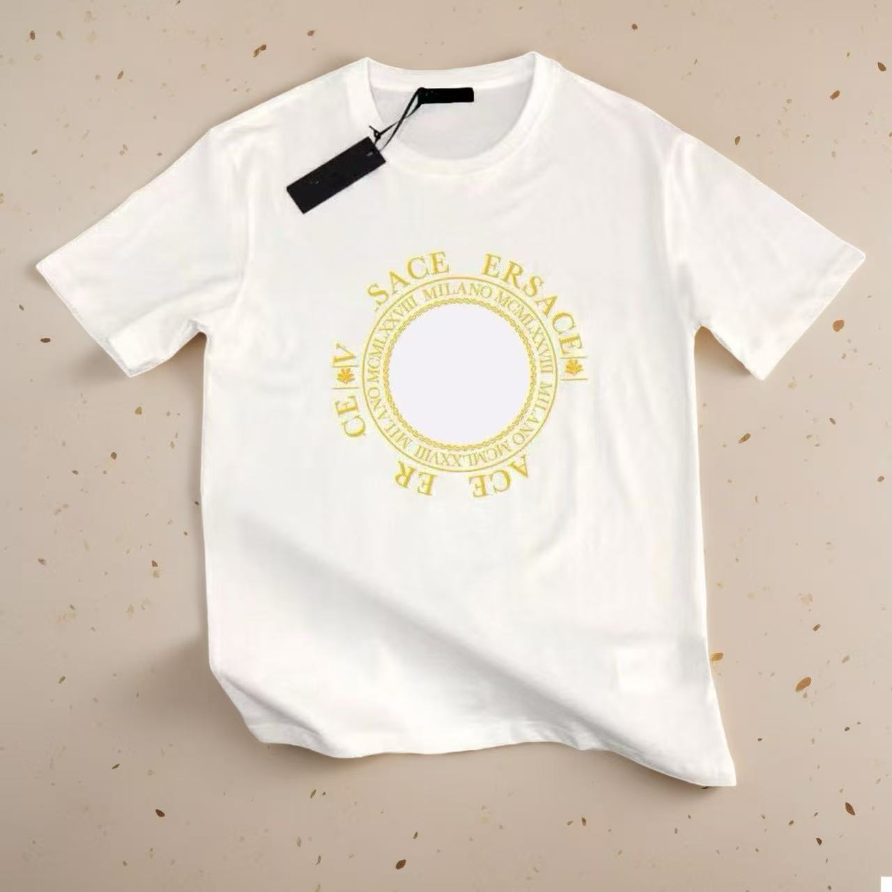 Designer t-shirt mens and womens shirt fashionable letter printed round neck black and white short sleeved t-shirt mens oversized t-shirt