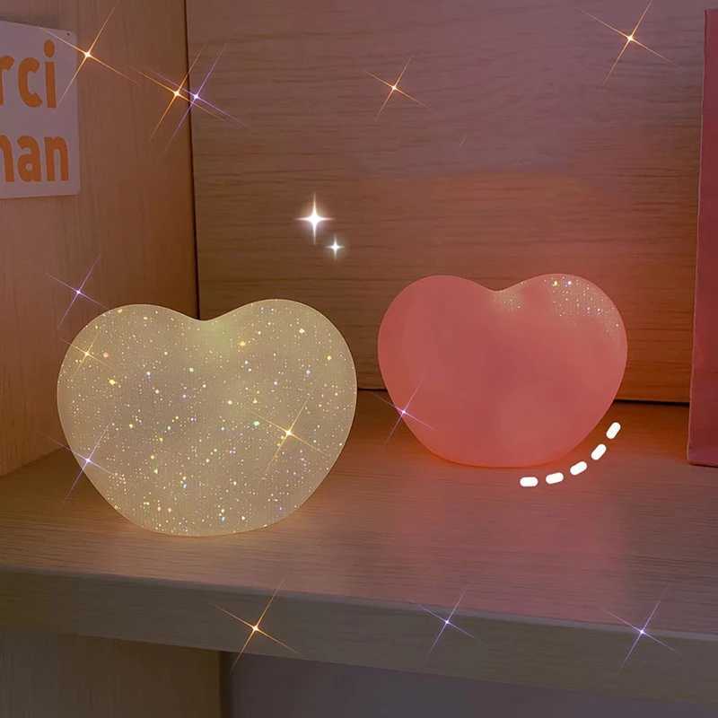 Love Night Light Atmosphere Light Girl Heart Bedside Bedroom Sleep Light Soft Light Nightlight Tabletop Decoration C251122