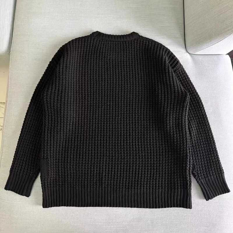 Heavy Knit Madness Sweaters Autumn Winter High Quality Casual Unisex Loose Waffle Pattern MDNS Sweater Pullover W250905