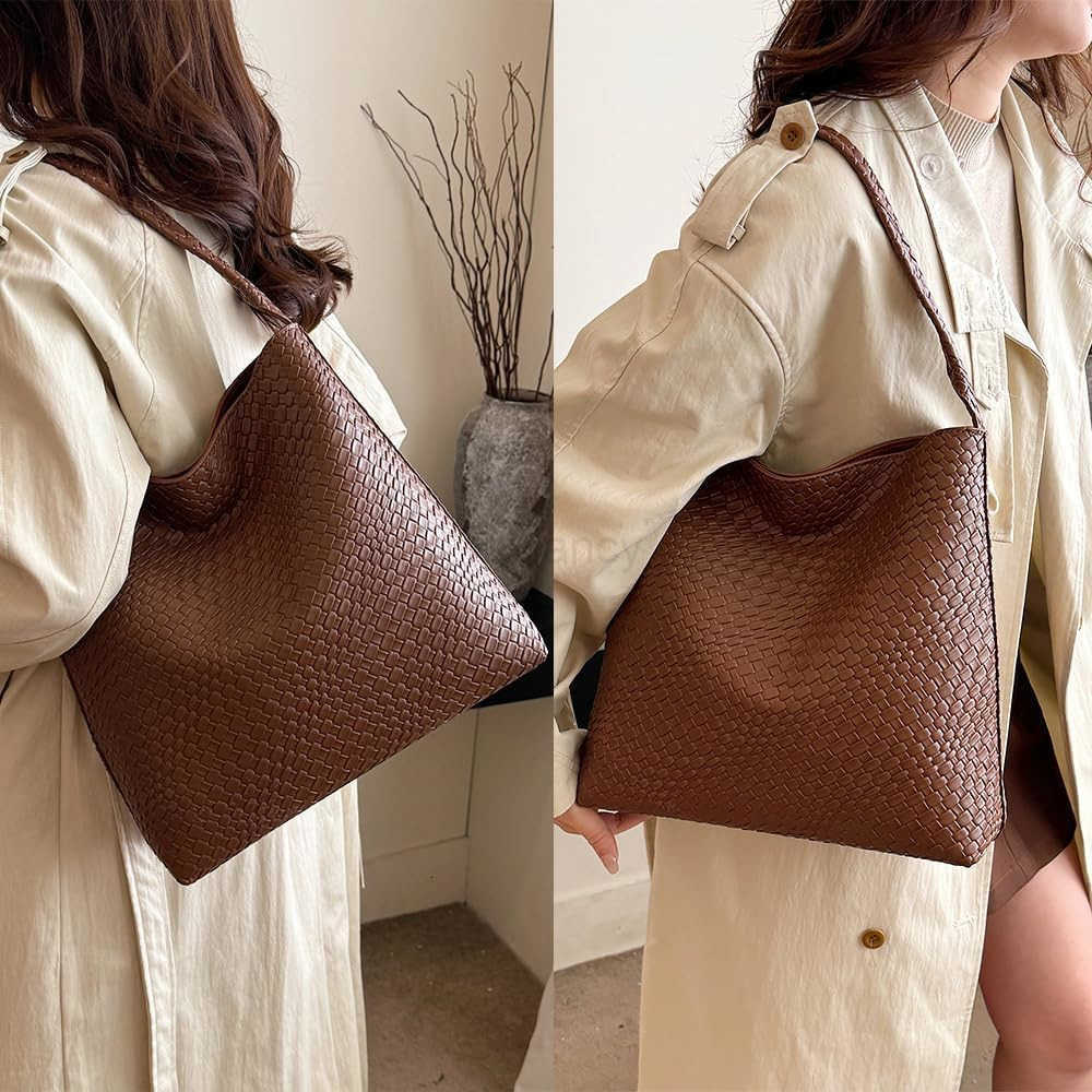 Tote Bag for Women Tophandle Shoulder Bag Hobo Bags Soft Vegan Trendy Handbag Purse Lightweight UnderarmW250913