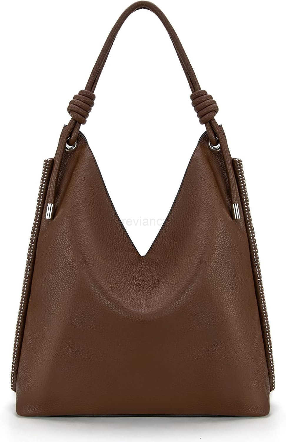 Bag for Women Soft Slouchy Top Handle Shoulder Purses Handbag with Knot StrapW250913