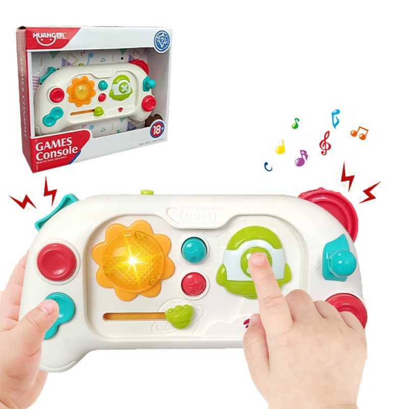 Baby Simulation Game Console Toys with MusicLights Mini Game Console Finger Action Fine Training Educational Montessori Toys C250913