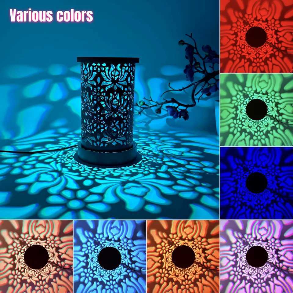 1pc Flower Pattern Ambient Light with USB Power Supply Touch Control 7 Colors Ambient Decorative Light Gift C250913