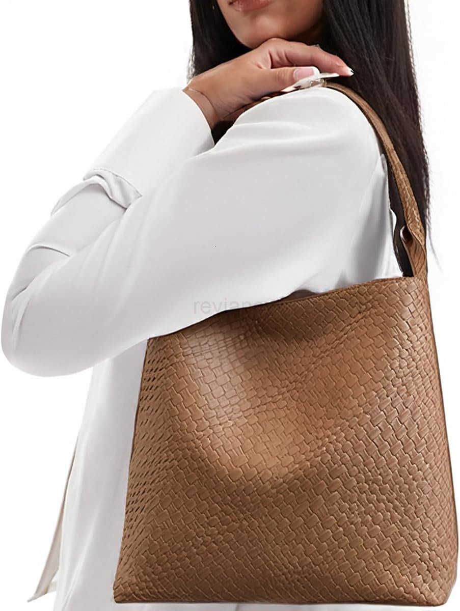 Tote Bag for Women Tophandle Shoulder Bag Hobo Bags Soft Vegan Trendy Handbag Purse Lightweight UnderarmW250913