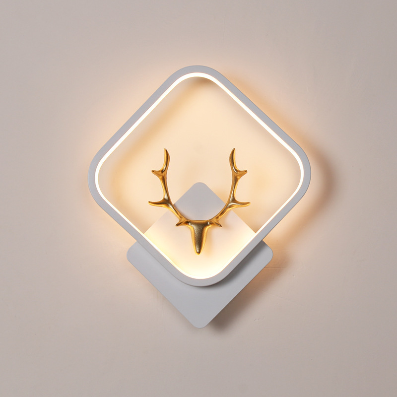 LED wall lamp, bedside, bedroom, modern, simple and creative living room, balcony, staircase, corridor, wall, Nordic style lighting fixtures-113