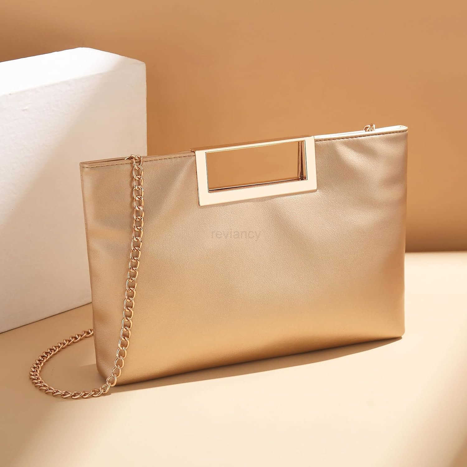 TopHandle Bag for Women Trendy Crossbody Clutch Purse PU Leather Fashion Handbag with a Mental StrapW250913