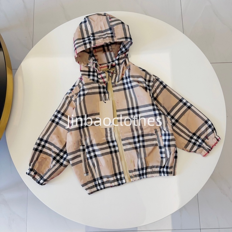 kids Designer Hooded Jacket Boys Girls Quality Coat Children's Fall Warm Windproof Sweatshirt Garment Size 100cm-150cm CF232