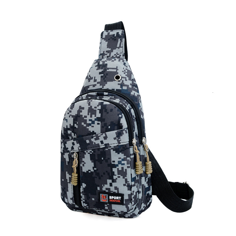 Foreign Trade Hot Sale Men S Free Shipping Fashion Convenient Casual Chest Bag Luxury Bag Oxford Cloth Designer Bag Sports Short Trip Travel Chest Bag