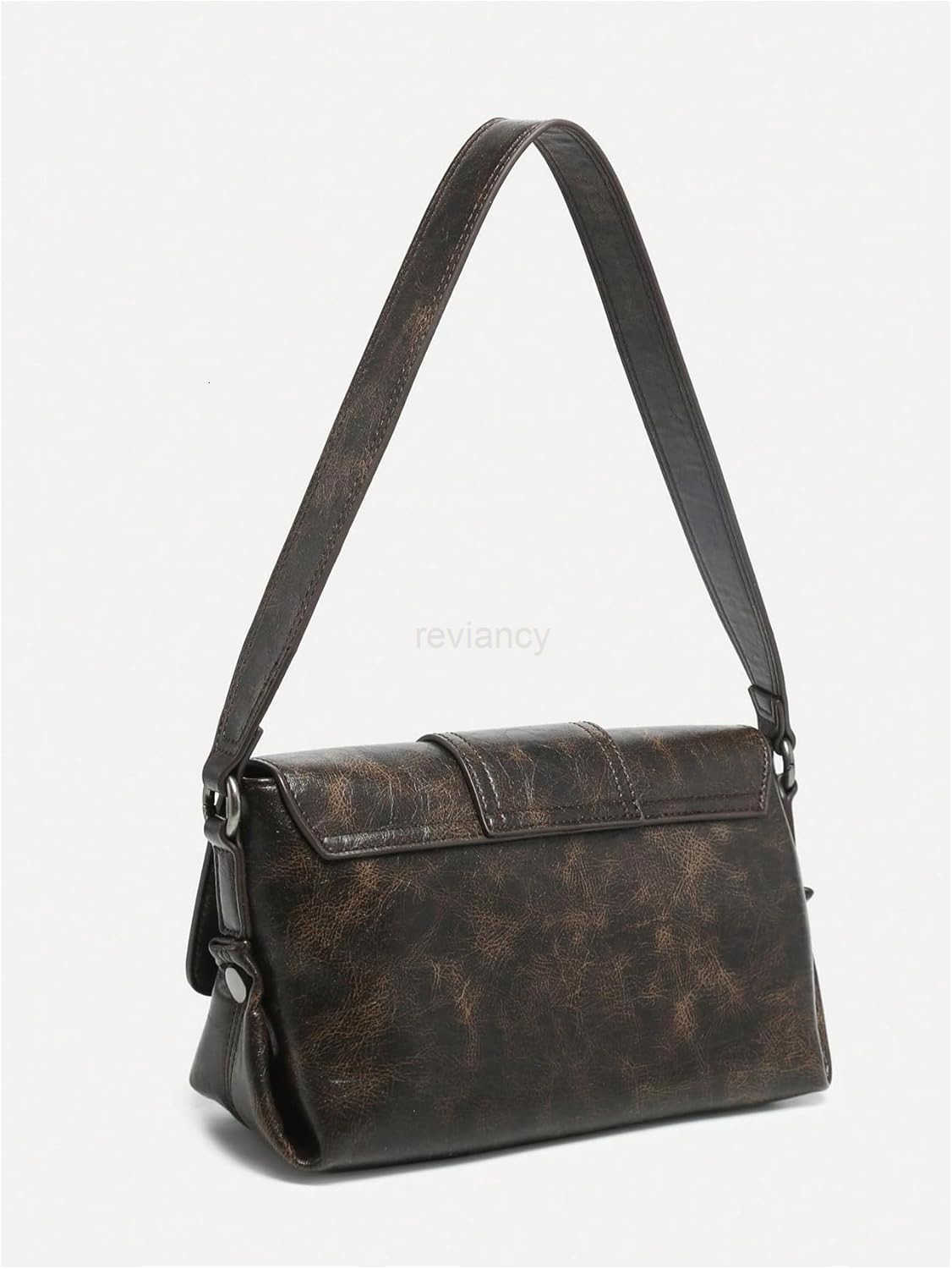 Womens Square Bags Vintage Top Handle Underarm Shoulder HandbagsW250913