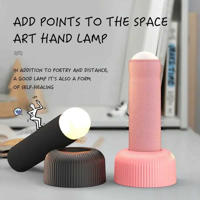 LED Night Light Atmosphere Table Lamp Table Sleep Night Lamp Hand Pull Switch Rechargeable for Bedroom Decoration Birthday Gift C251122