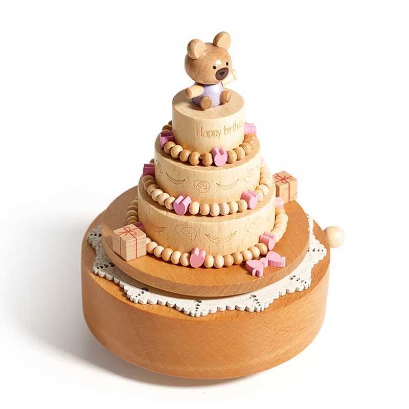 Creative Cartoon Music Box Wooden Handmade Carousels Toy Decorations Childrens Christmas Birthday Gifts C250913