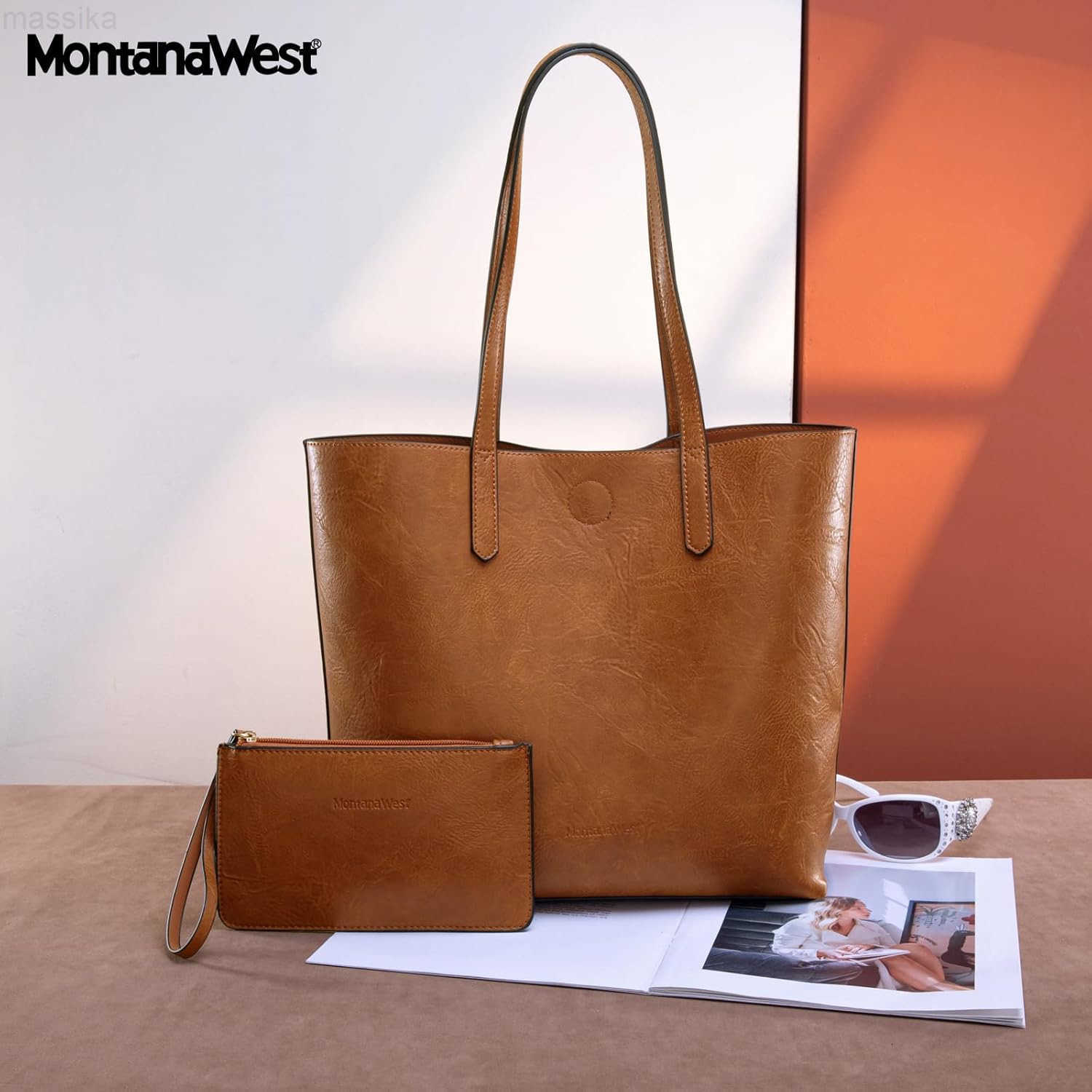 West Tote Bag for Women Top Handle Purses and Handbags Soft Hobo M250913