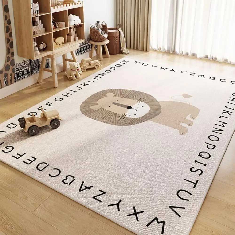 VIKAMA Cartoon Space Theme Crystal Velvet Rug Non slip Soft Kids Room Home Decor C250913