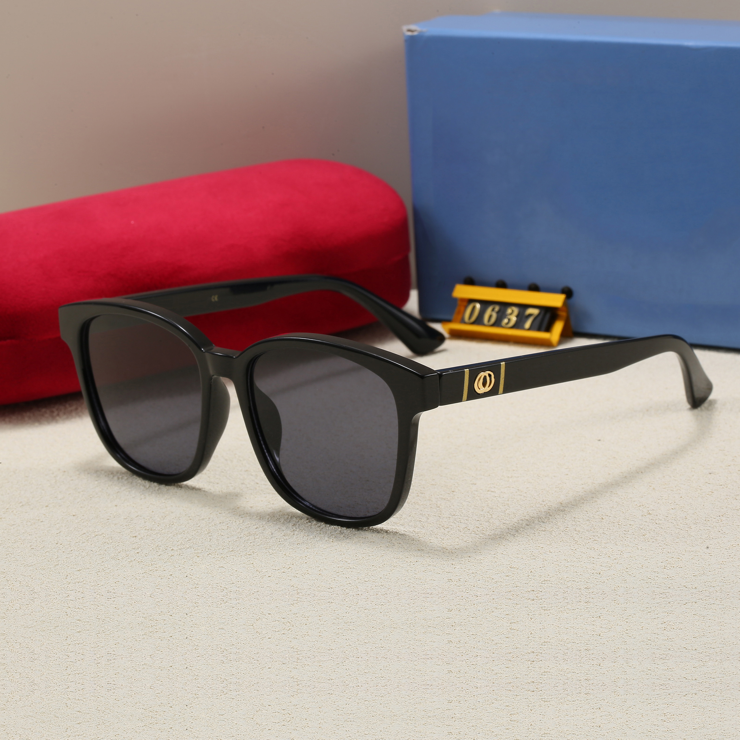 Rectangle Designer sunglasses for women fashion black and white colorblocking cat eye sunglasses men beach UV protection polarized premium gifts nice goods