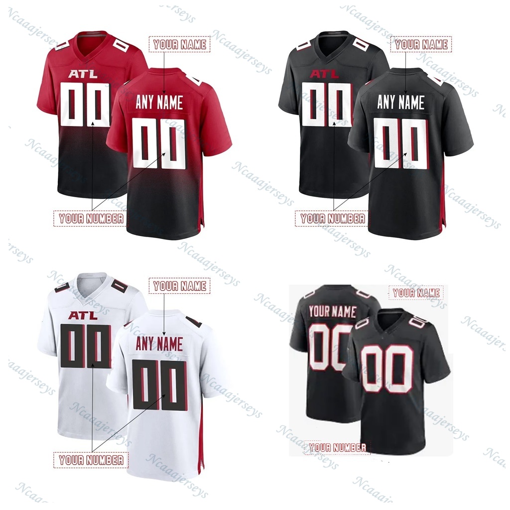 Personalized Football Jersey Cousins18 Robinson7 Penix Jr.9 Stitched Sanders21 Patterson London Vick Ridley Koo6 Pitts Jones11 Any Name Number for Men Women Youth