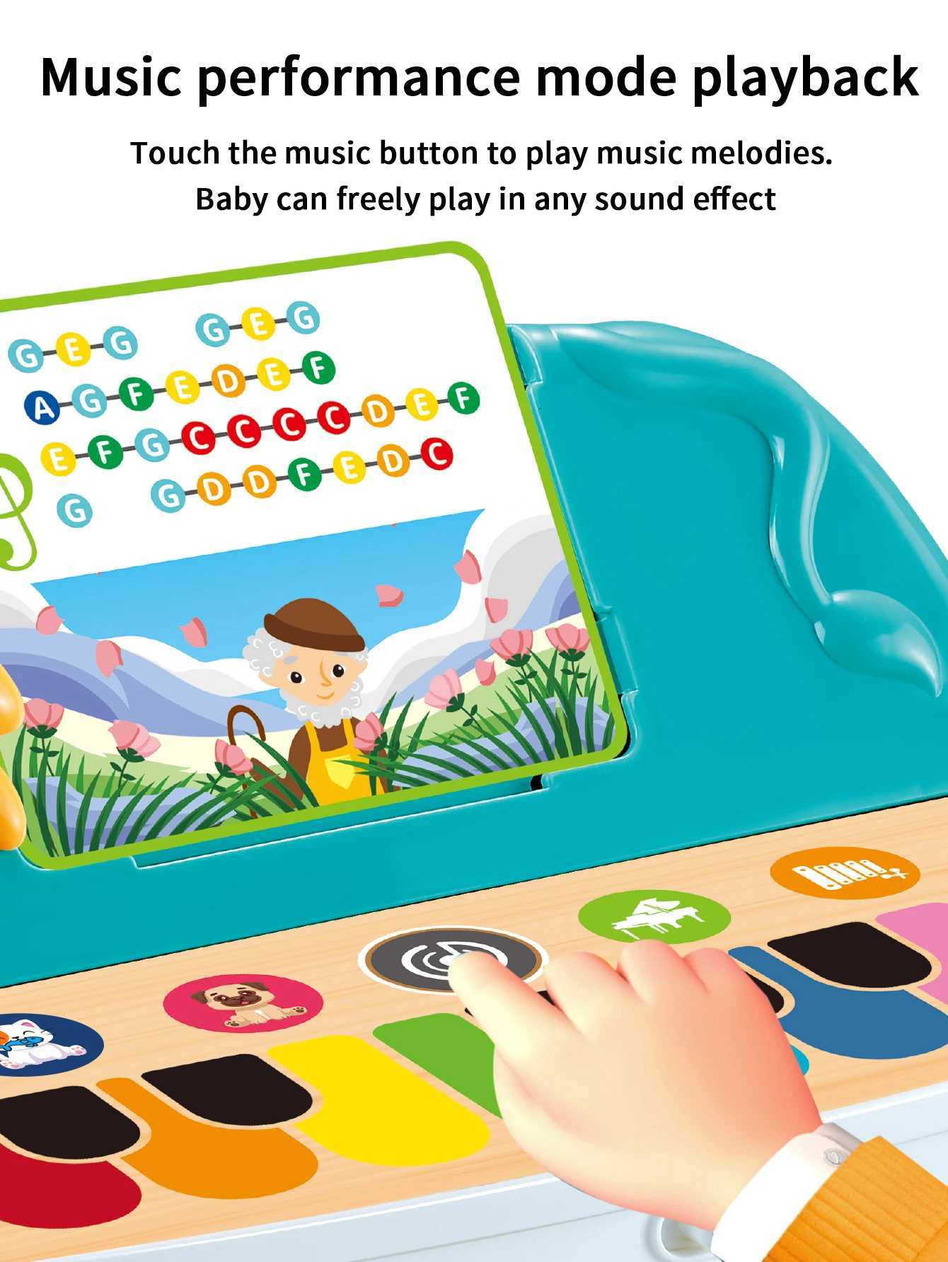 Lion touch playing piano toy safe wireless intelligent touch electronic small piano can play music C250913