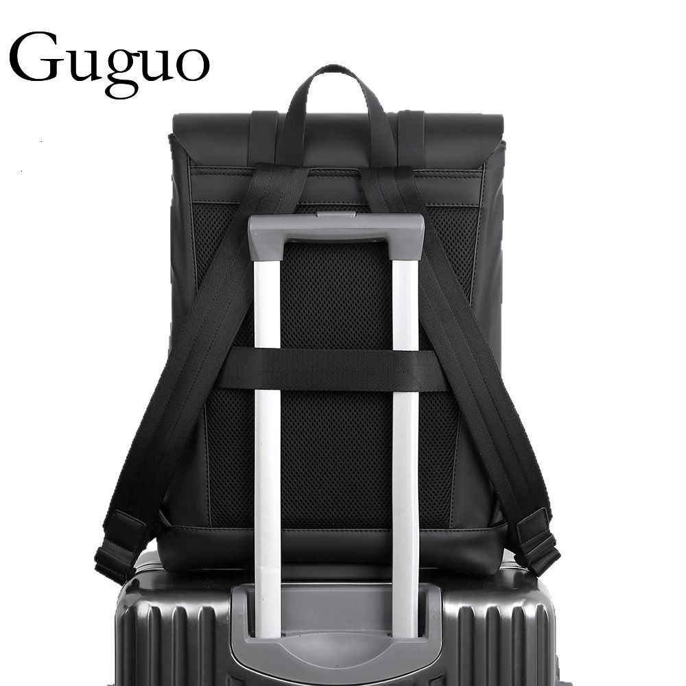 Guguo Free Shipping New Designer Bag Card Kolin Genuine Men's Backpack High-end Casual Commuting Travel Laptop Backpack College Student Bag