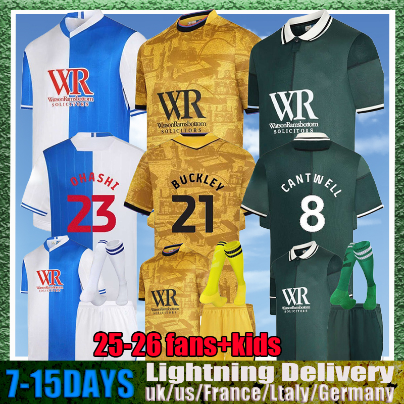 2025 26 blackburns Soccer Jerseys HEDGES CANTWELL sblackburn 25 26 Sports shirts TRAVIS HYAM GUEYE Rovers 25 26 home away third Fans men kids kits Football Shirts