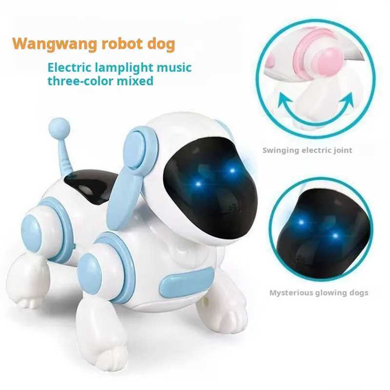 Electronic intelligent interactive robot dog crawling dog toy with lights and music simulation singing and interactive childre C250913