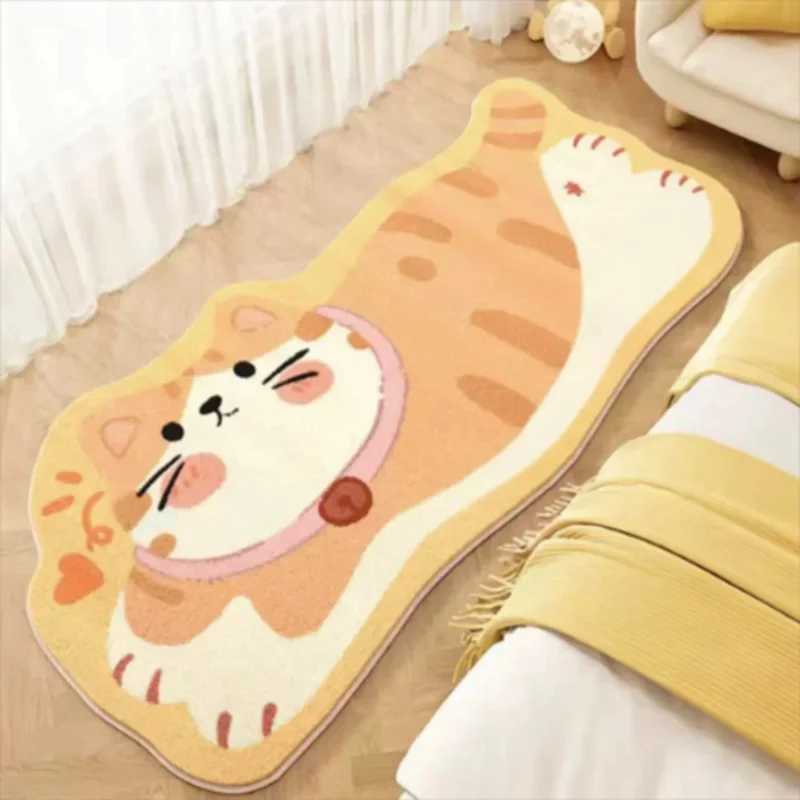 VIKAMA Upgraded Material Funny Cartoon Bedroom Bedside Rug Living Room Bathroom Kitchen Nonslip Washable Carpet Mat Home Decor C250913