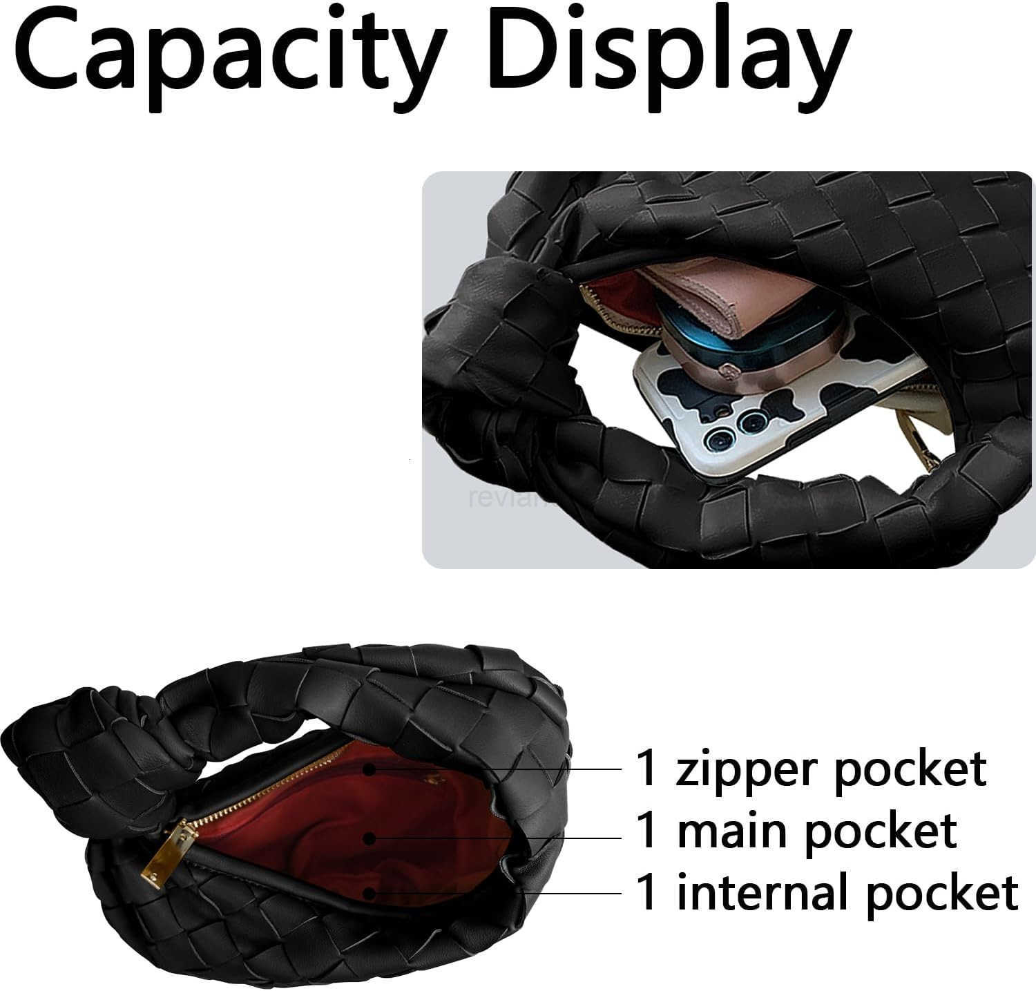 Small Knotted Hobo Bag for Women Fashion Dumpling Top Handle Handbag Soft PU Leather Purses 2025W250913