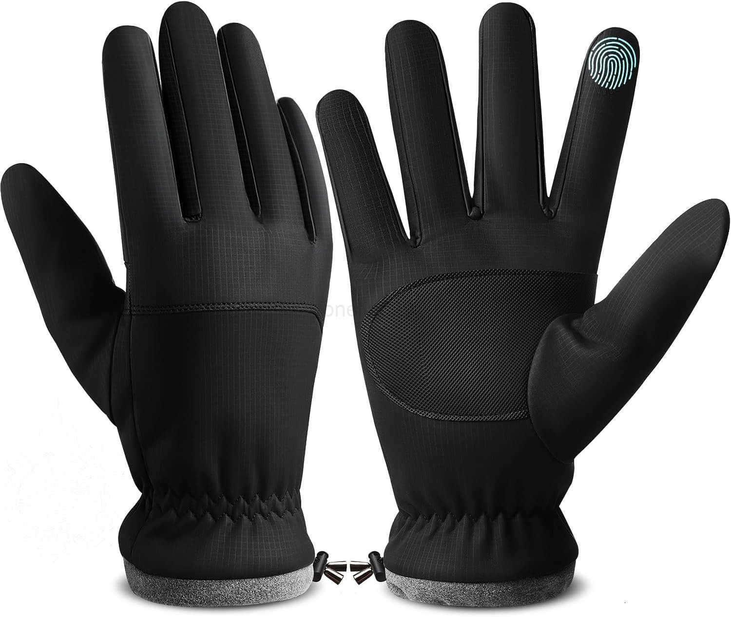 Winter Waterproof Gloves for Women Water Proof Touch Screen Gloves for Men Running Hiking Cold Weather Touchscreen Gloves for Phone Texting Warm Snow 