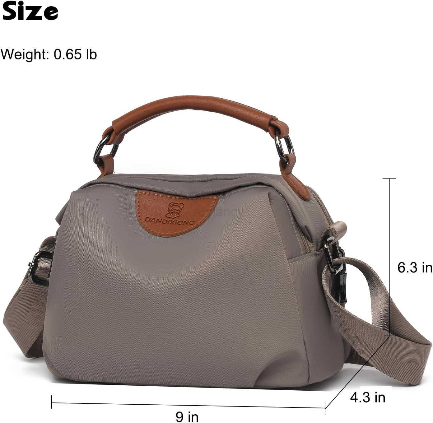 Crossbody Bags for Women Small Shoulder Bag Nylon Simple Purse with Zipper Lightweight Casual Mini PurseW250913