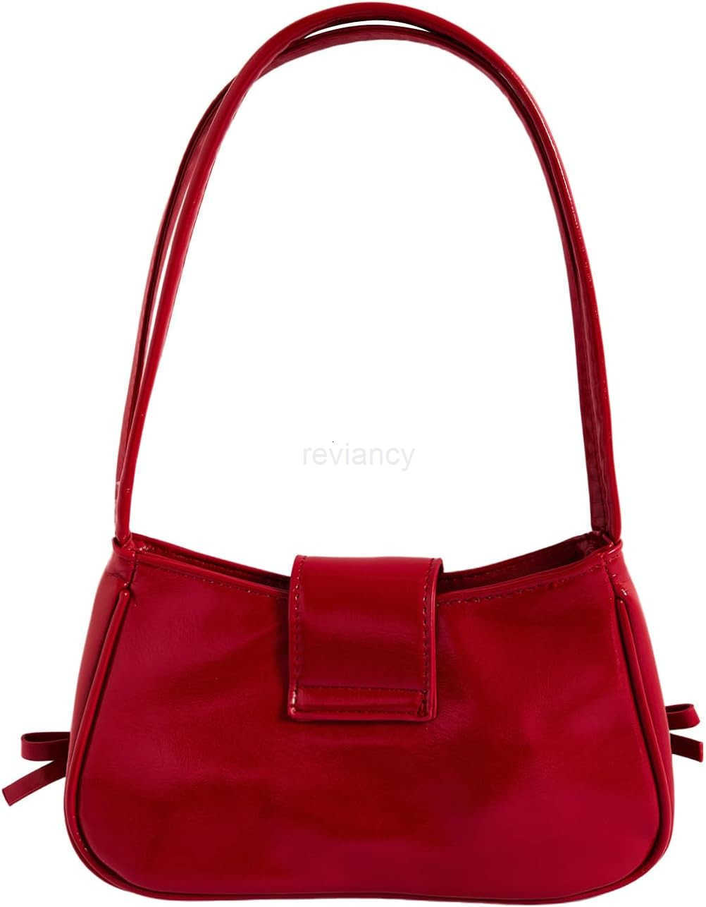 Womens Bow Shoulder Handbag PU Leather Top Handle Y2K Underarm BagsW250913