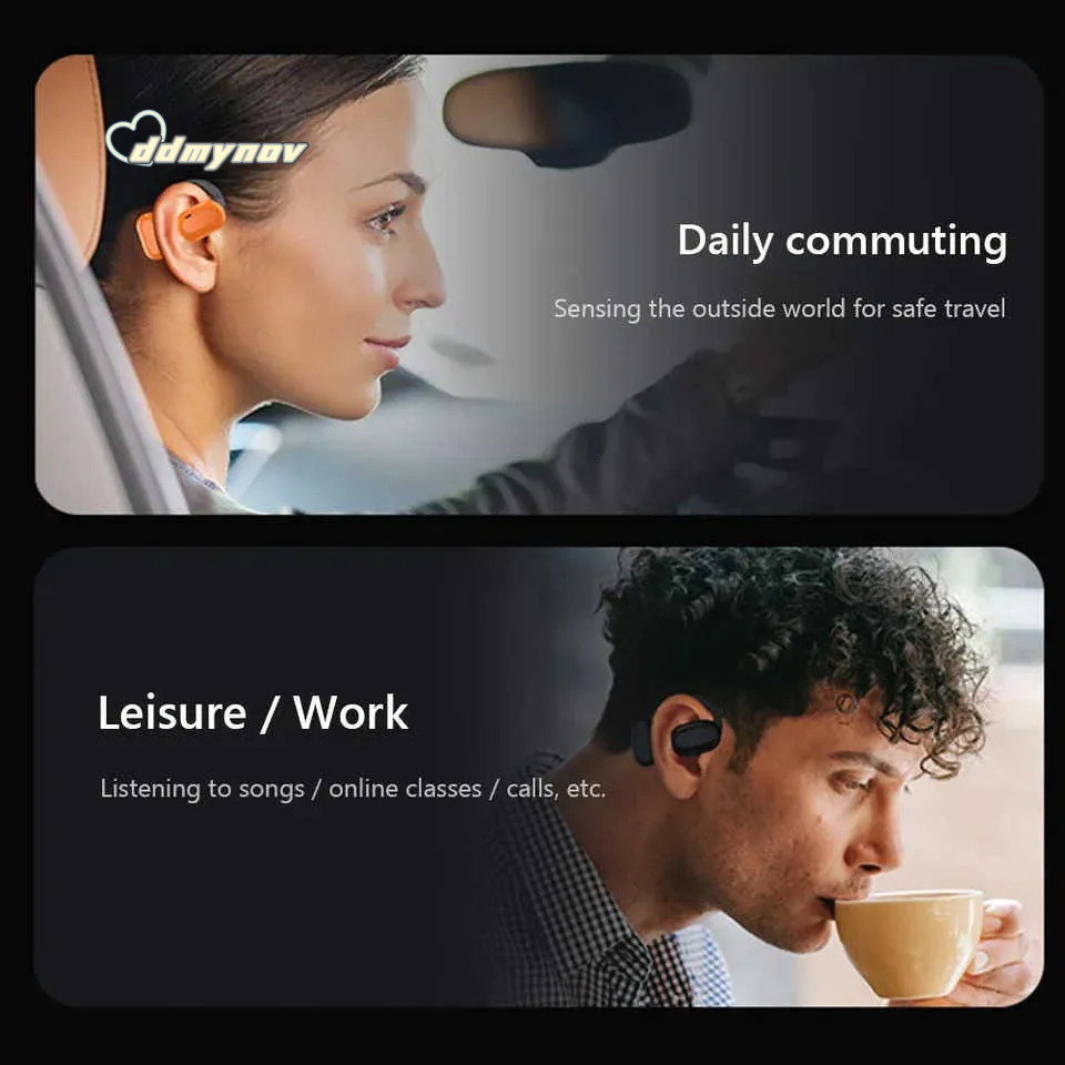 Wireless BT OWS Open Headset Air Conduction Ear Hook Earphones Handsfree Noise Cancelling Sports Headphones M250819 ddmynov