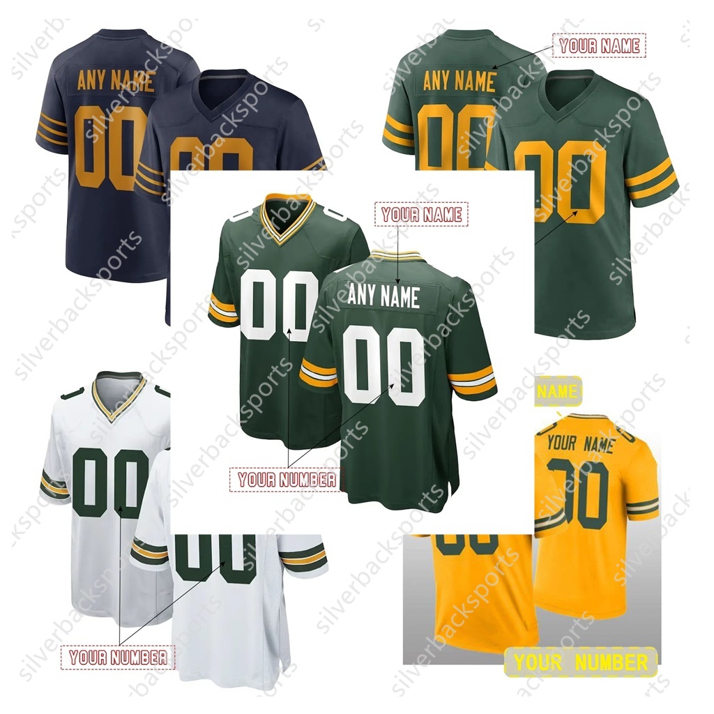 Personalized Custom 2025 NEW Football Jersey 10 Love Josh Jacobs Matthew Golden Tucker Kraft Xavier McKinney Jayden Reed Romeo Doubs