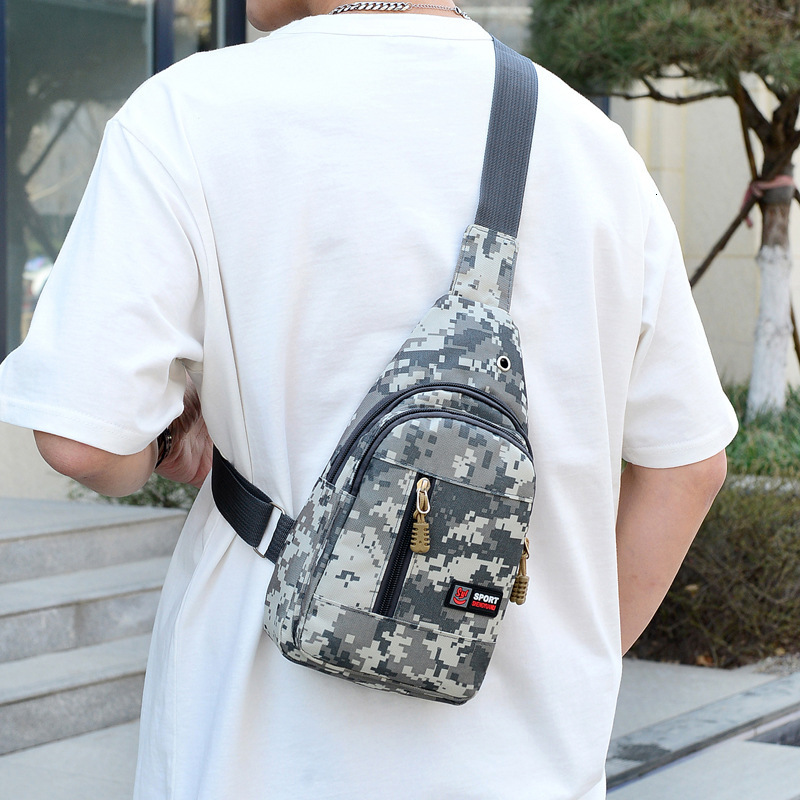 Foreign Trade Hot Sale Men S Free Shipping Fashion Convenient Casual Chest Bag Luxury Bag Oxford Cloth Designer Bag Sports Short Trip Travel Chest Bag