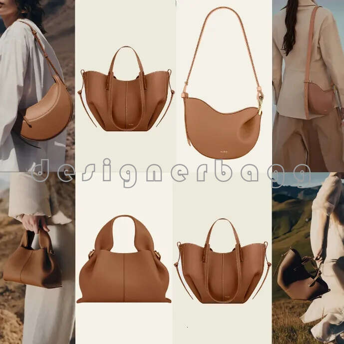 Women Genuine New Designer Wings Leather Shopping Handbag Evening Bags Totes Underarm Half Moon Mirror Quality Dual Carrying Options Poleneliness Winged 82 e7