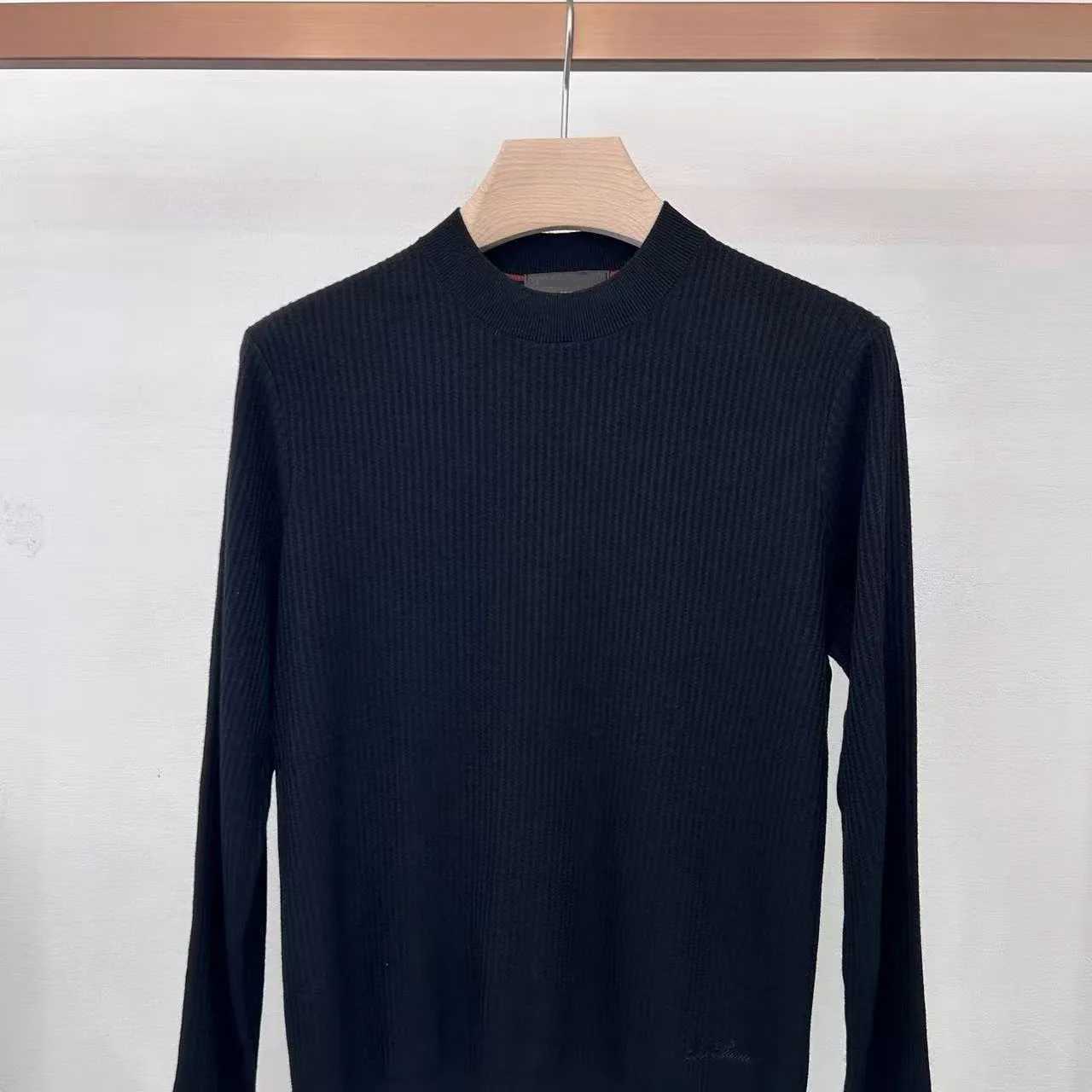 Italian LP autumn and winter new old money wind crew neck knitted sweater business casual mens simple longsleeved sweater W250905